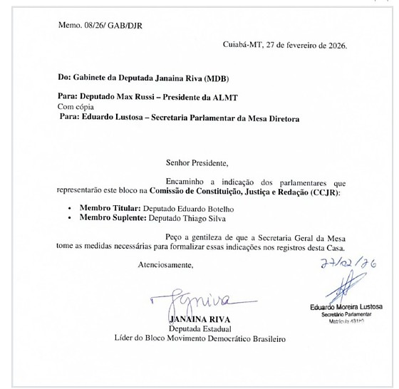 Botelho deve voltar à CCJR da Assemblei na segunda-feira (2) 