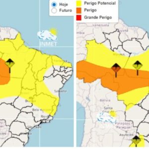 Cuiabá amanhece com chuva e Inmet confirma alerta para temporais no fim de semana | Cliquef5