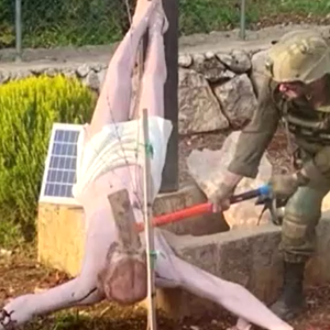 Israel condena atitude de soldado que vandalizou imagem de Jesus no Líbano