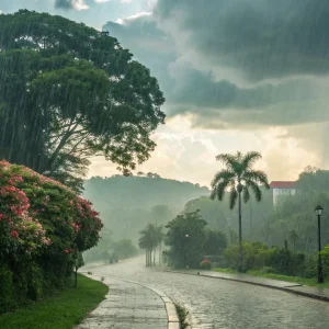 Domingo de calor e alerta de chuva em Nova Xavantina 12/04/2026