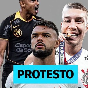 PROTESTO PESADO! Jogadores do Corinthians foram abordados após o treino no CT. T…