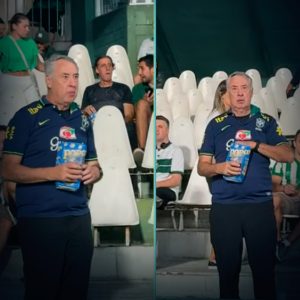 ANCELOTTI NO COUTO?

Calma… é só o sósia do Mister acompanhando Coritiba x Flum…