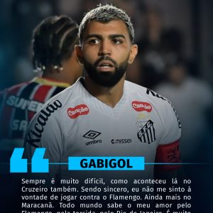 Gabigol faz desabafo sobre enfrentar o Flamengo hoje:

“Sempre é muito difícil,…