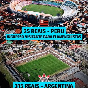 DIFERENÇA ABSURDA!  Cusco e Platense vão receber Flamengo e Corinthians na Liber…