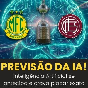 IA faz previsão de Mirassol x Lanús e aponta placar…

Notícia completa nos co…