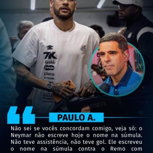 Paulo Andrade sobre jogo de Neymar contra o Atlético-MG. 

Será que ele já está…