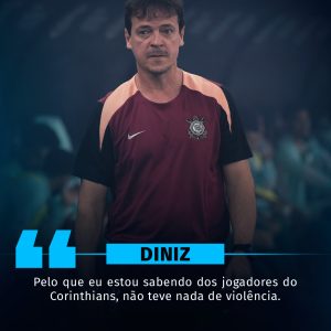 O técnico Fernando Diniz comentou sobre a confusão após o Dérbi

Ettore Chiereg…
