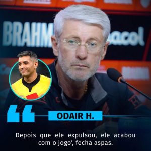 Desabafo do Odair Hellmann, do Athletico-PR, contra a arbitragem da vitória do …