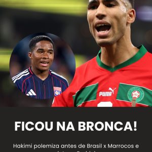 Hakimi gera polêmica e detona Endrick após vitória do Lyon…Notícia completa n…