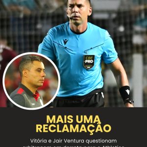 Jair Ventura detona arbitragem após derrota do Vitória