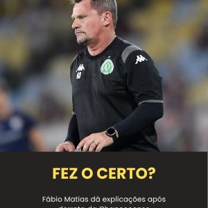 Fábio Matias explica mudanças e lamenta erros da Chapecoense