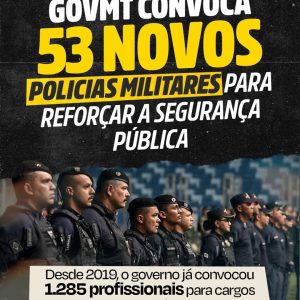 REFORÇO NA SEGURANÇA! 

O GovMT convocou 53 novos profissionais para reforçar a…