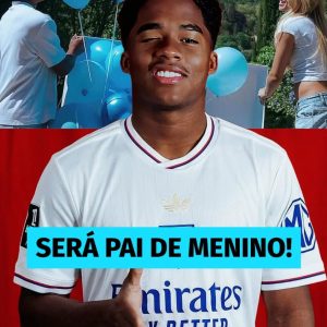 Endrick anunciou que será pai de um menino. Será o primeiro filho do casal form…