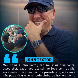Em seus stories, John Textor revela bastidores da sua aparição no meio da torci…