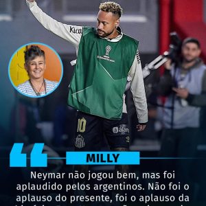 Milly Lacombe explicou o apoio recebido por Neymar em solo argentino.