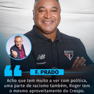 IH RAPAZ!  Flávio Prado saiu em defesa do técnico Roger Machado.