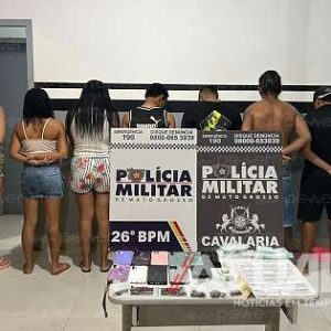Criança de 4 anos é resgatada pela cavalaria em prostíbulo com presença de drogas em Nova Mutum/MT; Veja vídeo