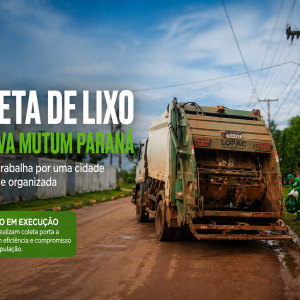 Coleta de lixo é realizada em Nova Mutum Paraná com atuação da Sistemma