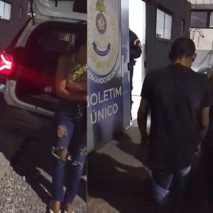 Casal é preso após invadir comércio e tentar furtar local com uso de ferramentas em Cuiabá; veja vídeo
