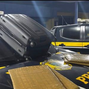 PRF apreende 14 kg de cocaína e quatro bolivianos são presos na BR-070, em Cáceres: VEJA VÍDEO