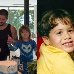 Zé Felipe comemora aniversário com vela inusitada e fotos antigas; veja