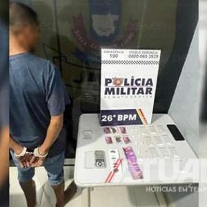 Suspeito é preso por tráfico de drogas durante operação policial em Nova Mutum/MT