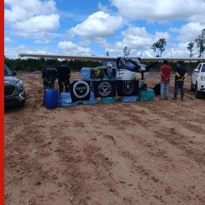 VÍDEO: avião com 450 kg de cocaína é interceptado após decolagem em MT