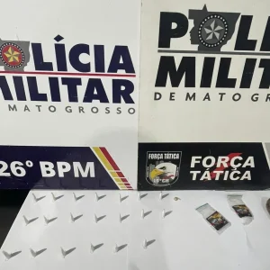 Suspeito é preso por tráfico de drogas e revela atuação sob ordens de facção criminosa em Nova Mutum