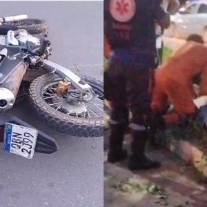 Motociclista morre após bater contra árvore na Avenida das Torres; veja vídeo