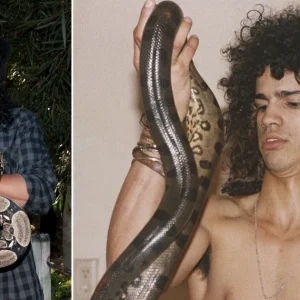 Paixão por cobras? Saiba como foi a visita de Slash ao Butantan há 34 anos