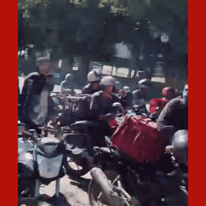 VÍDEO: Motoboys protestam MT contra projeto que muda pagamento de app