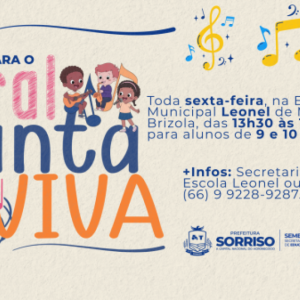 Rede municipal abre inscrições para o coral infantil Canta Viva