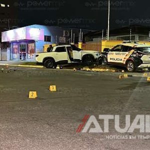 Suspeito com entorpecentes tenta escapar da PM e causa colisão envolvendo viatura em Nova Mutum/MT; Veja vídeo 