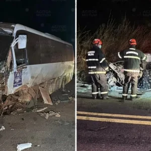 Identificados: casal morre em grave acidente entre carreta, micro-ônibus e T-Cross em MT
