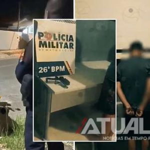 Polícia Militar recupera moto roubada e apreende pistola .380 em Nova Mutum
