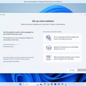 Windows 11 testa recursos para reduzir fadiga visual e isolar vozes