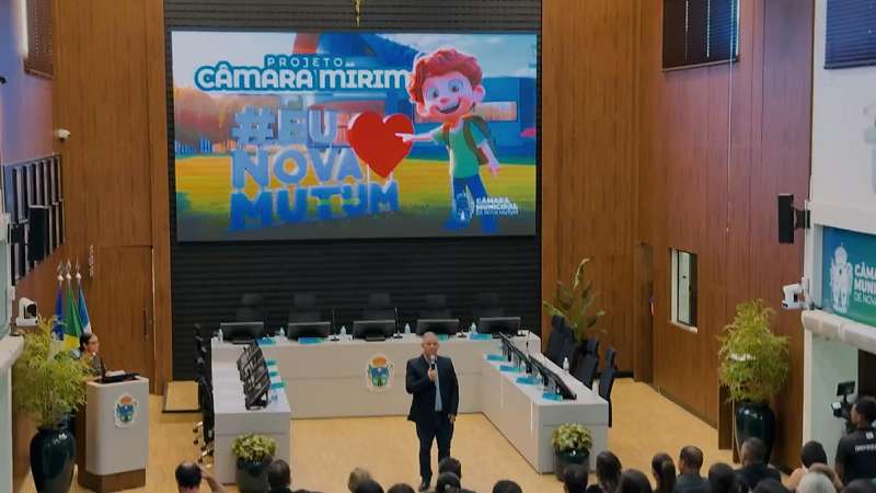 Câmara de Nova Mutum empossa 24 vereadores mirins para o exercício de 2026