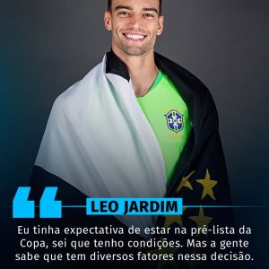 Leo Jardim, goleiro do Vasco, acha que merecia uma vaga na Copa.