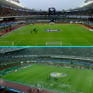 Chuva forte em Belém atrasa Palmeiras x Remo!A partida terá um atraso inicial…
