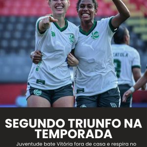 SEGUNDO TRIUNFO NA TEMPORADA! Juventude bate Vitória fora de casa e respira no B…