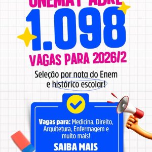 SUA VAGA NA UNEMAT CHEGOU!Chegou a hora de garantir o seu lugar no ensino sup…