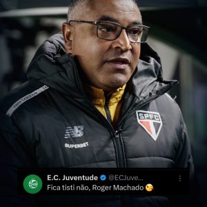 PROVOCADO! Roger Machado foi zoado pelo Juventude após a eliminação do São Paul…