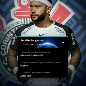 Torcida do Corinthians sobe hashtag para pedir renovação de Memphis Depay no X …