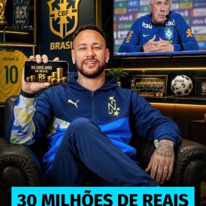 Neymar recebeu 30 milhões de reais em apenas meia hora de convocação.

Sentado n…