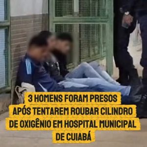 TENTARAM FURTAR CILINDROS DE OXIGÊNIO E FORAM PRESOS NA HORA 

A Polícia Militar…