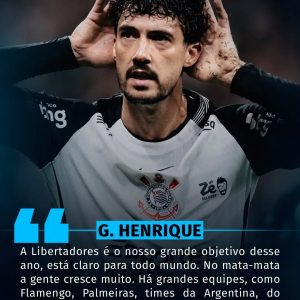 Gustavo Henrique coloca a Libertadores como grande meta do Corinthians em 2026….