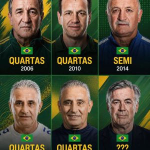 Nas últimas 6 Copas, somente o Felipão chegou à semifinal em 2014. Acredito que…