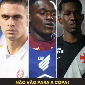 Veja nomes importantes do Brasileirão que ficaram fora da Colômbia para Copa.

 …