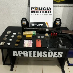Força Tática prende dupla por tráfico de drogas em Nova Mutum