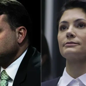 Tem que perguntar para o Flávio, diz Michelle sobre áudio dele para Vorcaro